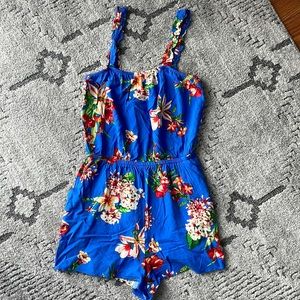 Express Blue Romper SZ XS EUC
